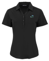 Tulane Green Wave Cutter & Buck Forge Eco Stretch Recycled Womens Short Sleeve Polo BL_MANN_HG 