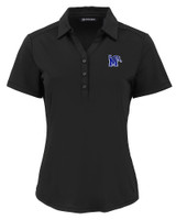 Memphis Tigers Cutter & Buck Forge Eco Stretch Recycled Womens Short Sleeve Polo BL_MANN_HG 