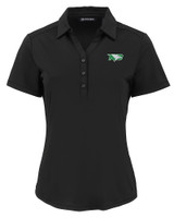 North Dakota Cutter & Buck Forge Eco Stretch Recycled Womens Short Sleeve Polo BL_MANN_HG 