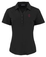 Southern Illinois Salukis College Vault Cutter & Buck Forge Eco Stretch Recycled Womens Short Sleeve Polo BL_MANN_HG 