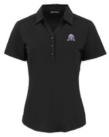 Northwestern Wildcats College Vault Cutter & Buck Forge Eco Stretch Recycled Womens Short Sleeve Polo BL_MANN_HG 