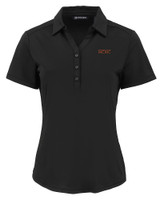 UOP Tigers Cutter & Buck Forge Eco Stretch Recycled Womens Short Sleeve Polo BL_MANN_HG 