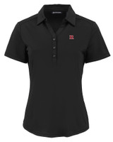 Rutgers Scarlet Knights Cutter & Buck Forge Eco Stretch Recycled Womens Short Sleeve Polo BL_MANN_HG 