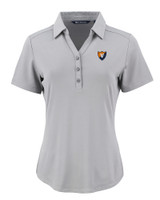Illinois Fighting Illini College Vault Cutter & Buck Forge Eco Stretch Recycled Womens Short Sleeve Polo POL_MANN_HG 
