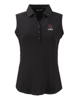 Louisville Cardinals Alumni Cutter & Buck Forge Eco Stretch Recycled Womens Sleeveless Polo BL_MANN_HG 