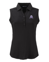 Northwestern Wildcats College Vault Cutter & Buck Forge Eco Stretch Recycled Womens Sleeveless Polo BL_MANN_HG 