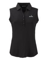 Providence Friars Cutter & Buck Forge Eco Stretch Recycled Womens Sleeveless Polo BL_MANN_HG 