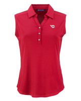 Dayton Flyers Cutter & Buck Forge Eco Stretch Recycled Womens Sleeveless Polo CDR_MANN_HG 