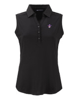 East Carolina (ECU) Pirates College Vault Cutter & Buck Forge Eco Stretch Recycled Womens Sleeveless Polo BL_MANN_HG 