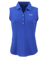Montana State Bobcats College Vault Cutter & Buck Forge Eco Stretch Recycled Womens Sleeveless Polo TBL_MANN_HG 