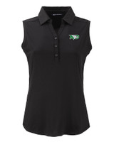 North Dakota Cutter & Buck Forge Eco Stretch Recycled Womens Sleeveless Polo BL_MANN_HG 