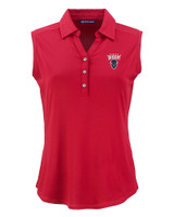 Howard Bison Cutter & Buck Forge Eco Stretch Recycled Womens Sleeveless Polo CDR_MANN_HG 