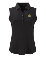 Bryant University Bulldogs Cutter & Buck Forge Eco Stretch Recycled Womens Sleeveless Polo BL_MANN_HG 