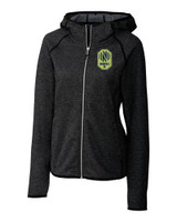 Nashville SC Cutter & Buck Mainsail Full Zip Hooded Womens Jacket CCH_MANN_HG 1
