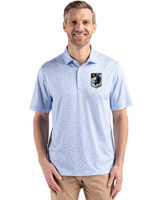 Minnesota United FC Cutter & Buck Pike Eco Flora Print Recycled Mens Big & Tall Polo Atlas Light Blue Front