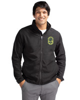 Nashville SC Cutter & Buck Charter Eco Recycled Mens Full-Zip Jacket Black Front
