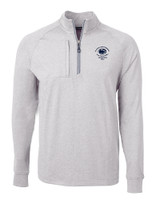 Penn State Nittany Lions College Football Playoff 2024 Fiesta Bowl Champions Cutter & Buck Adapt Eco Knit Heather Mens Quarter Zip Pullover POH_MANN_HG 