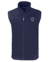 Penn State Nittany Lions College Football Playoff 2024 Fiesta Bowl Champions Cutter & Buck Charter Eco Recycled Mens Full-Zip Vest NVBU_MANN_HG 