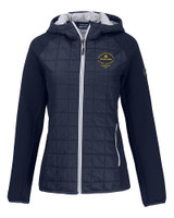Notre Dame Fighting Irish College Football Playoff 2025 Sugar Bowl Champions Cutter & Buck Rainier Primaloft Womens Eco Full Zip Hybrid Jacket DN_MANN_HG 