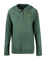 Notre Dame Fighting Irish College Football Playoff 2025 Sugar Bowl Champions Cutter & Buck Coastline Epic Comfort Recycled Womens Hooded Shirt HT_MANN_HG 