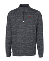 Texas Tech Red Raiders College Vault- Cutter & Buck Traverse Stretch Eco Camo Print Quarter Zip Mens Pullover BL_MANN_HG 