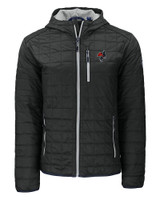 Texas Tech Red Raiders College Vault- Cutter & Buck Rainier Primaloft Eco Mens Full Zip Hooded Jacket BL_MANN_HG 