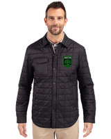 Austin FC - Cutter & Buck Rainier PrimaLoft® Mens Big and Tall Eco Insulated Quilted Shirt Jacket Black Front