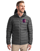 St. Louis City SC Cutter & Buck Mission Ridge Repreve® Eco Insulated Mens Puffer Jacket Elemental Grey Front