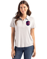 St. Louis City SC Cutter & Buck Coastline Epic Comfort Recycled Womens Polo CONCRETE Front
