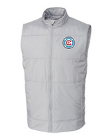 Chicago Fire FC Cutter & Buck Stealth Hybrid Quilted Mens Windbreaker Vest POL_MANN_HG 1