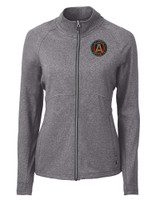 Atlanta United FC - Cutter & Buck Adapt Eco Knit Heather Recycled Womens Full Zip BLH_MANN_HG 1
