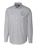 Chicago Fire FC Cutter & Buck Stretch Oxford Stripe Mens Long Sleeve Dress Shirt CC_MANN_HG 1