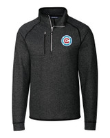Chicago Fire FC Cutter & Buck Mainsail Sweater-Knit Mens Big and Tall Half Zip Pullover Jacket CCH_MANN_HG 1