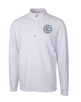 Chicago Fire FC Cutter & Buck Traverse Stretch Eco Quarter Zip Mens Pullover WH_MANN_HG 1