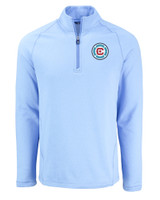 Chicago Fire FC Cutter & Buck Peshastin Eco Fleece Recycled Mens Half Zip Pullover ALH_MANN_HG 1
