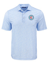 Chicago Fire FC Cutter & Buck Pike Eco Flora Print Recycled Mens Polo ALS_MANN_HG 1