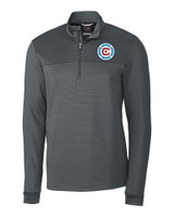 Chicago Fire FC Cutter & Buck Traverse Stretch Eco Stripe Quarter Zip Mens Pullover EG_MANN_HG 1