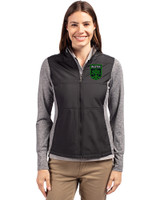 Austin FC - Cutter & Buck Stealth Recycled Hybrid Quilted Womens Windbreaker Jacket Black Front