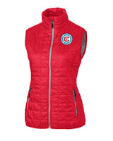 Chicago Fire FC Cutter & Buck Rainier PrimaLoft® Womens Eco Insulated Full Zip Puffer Vest RD_MANN_HG 1