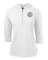 Chicago Fire FC Cutter & Buck Virtue Eco Pique Recycled Half Zip Pullover Womens Hoodie WH_MANN_HG 1