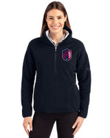 St. Louis City SC Cutter & Buck Cascade Eco Fleece Womens Pullover Jacket Navy Blue Front