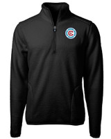 Chicago Fire FC Cutter & Buck Cascade Eco Sherpa Fleece Mens Big & Tall Quarter Zip Jacket BL_MANN_HG 1