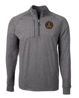 Atlanta United FC - Cutter & Buck Adapt Eco Knit Heather Mens Big & Tall Quarter Zip Pullover BLH_MANN_HG 1
