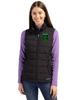 Austin FC - Cutter & Buck Evoke Hybrid Softshell Recycled Womens Full Zip Vest Black Front