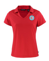 Chicago Fire FC Cutter & Buck Daybreak Eco Recycled Womens V-neck Polo RD_MANN_HG 1