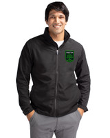 Austin FC - Cutter & Buck Charter Recycled Packable Mens Big & Tall Full Zip Jacket Black Front