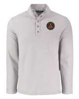 Atlanta United FC - Cutter & Buck Hunts Point Eco Textured Fleece Recycled Mens Snap Pullover POL_MANN_HG 1