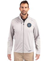 New York City FC Cutter & Buck Evoke Recycled Honeycomb Fleece Mens Full Zip Jacket CONCRETE Front