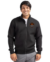 Houston Dynamo FC Cutter & Buck Roam Eco Recycled Full Zip Mens Big & Tall Jacket Black Front