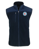 Chicago Fire FC Cutter & Buck Cascade Eco Sherpa Mens Big and Tall Fleece Vest NVBU_MANN_HG 1